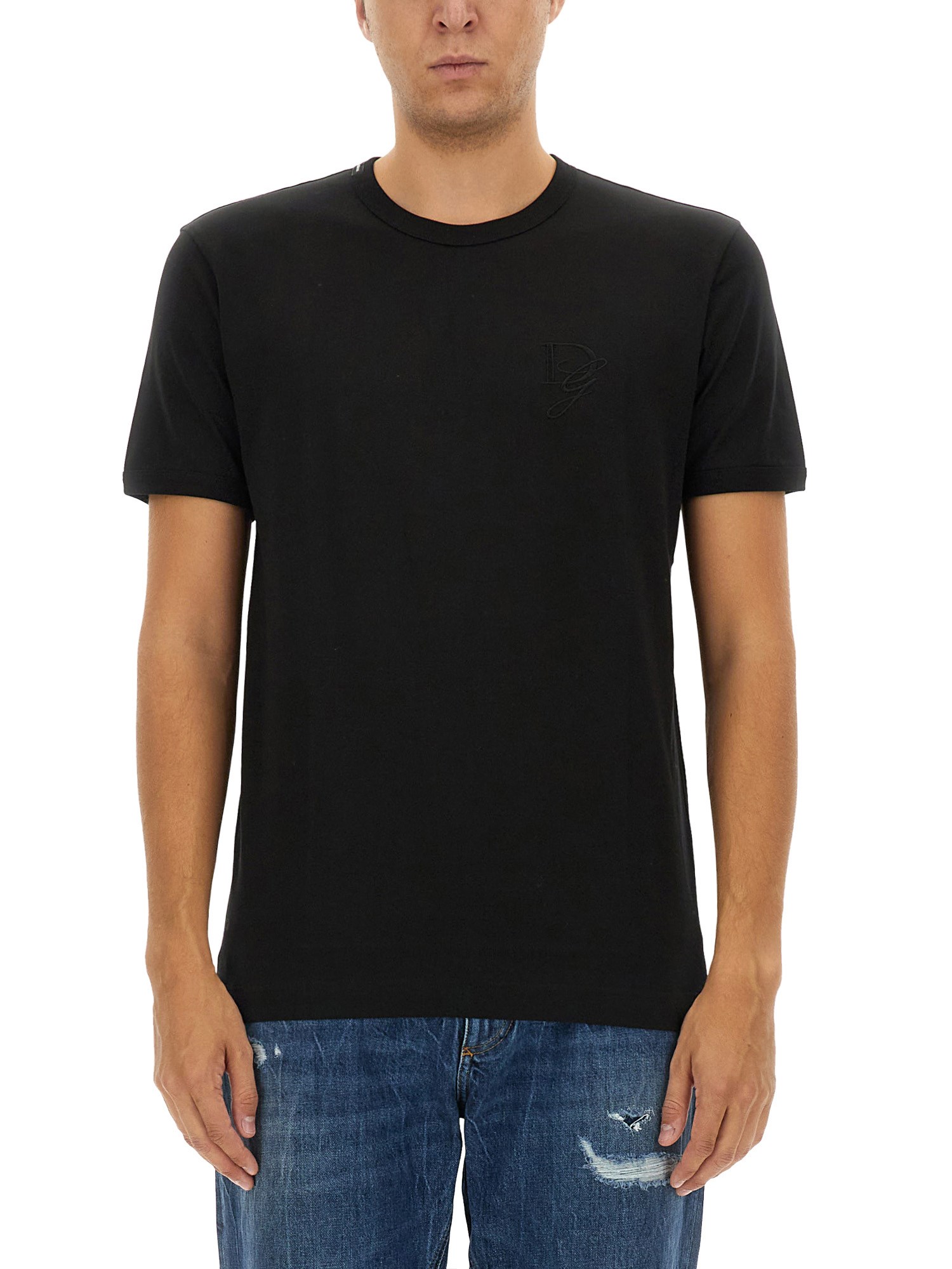 Shop Dolce & Gabbana Jersey T-shirt In Black