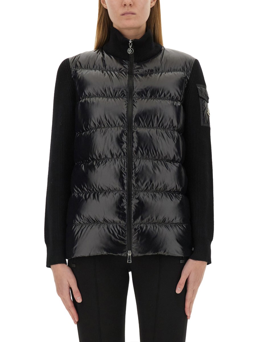 MONCLER CARDIGAN IMBOTTITO