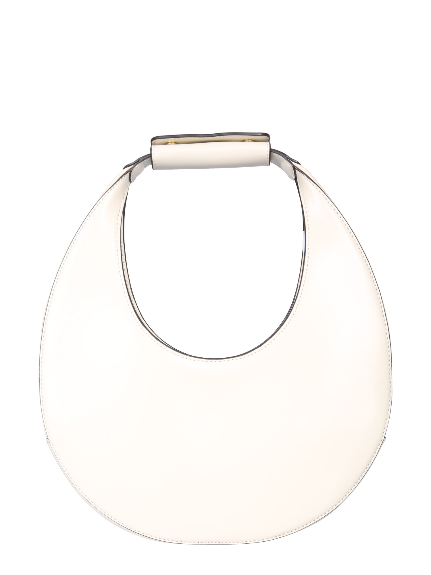 Shop Staud Bag "moon" In Ivory