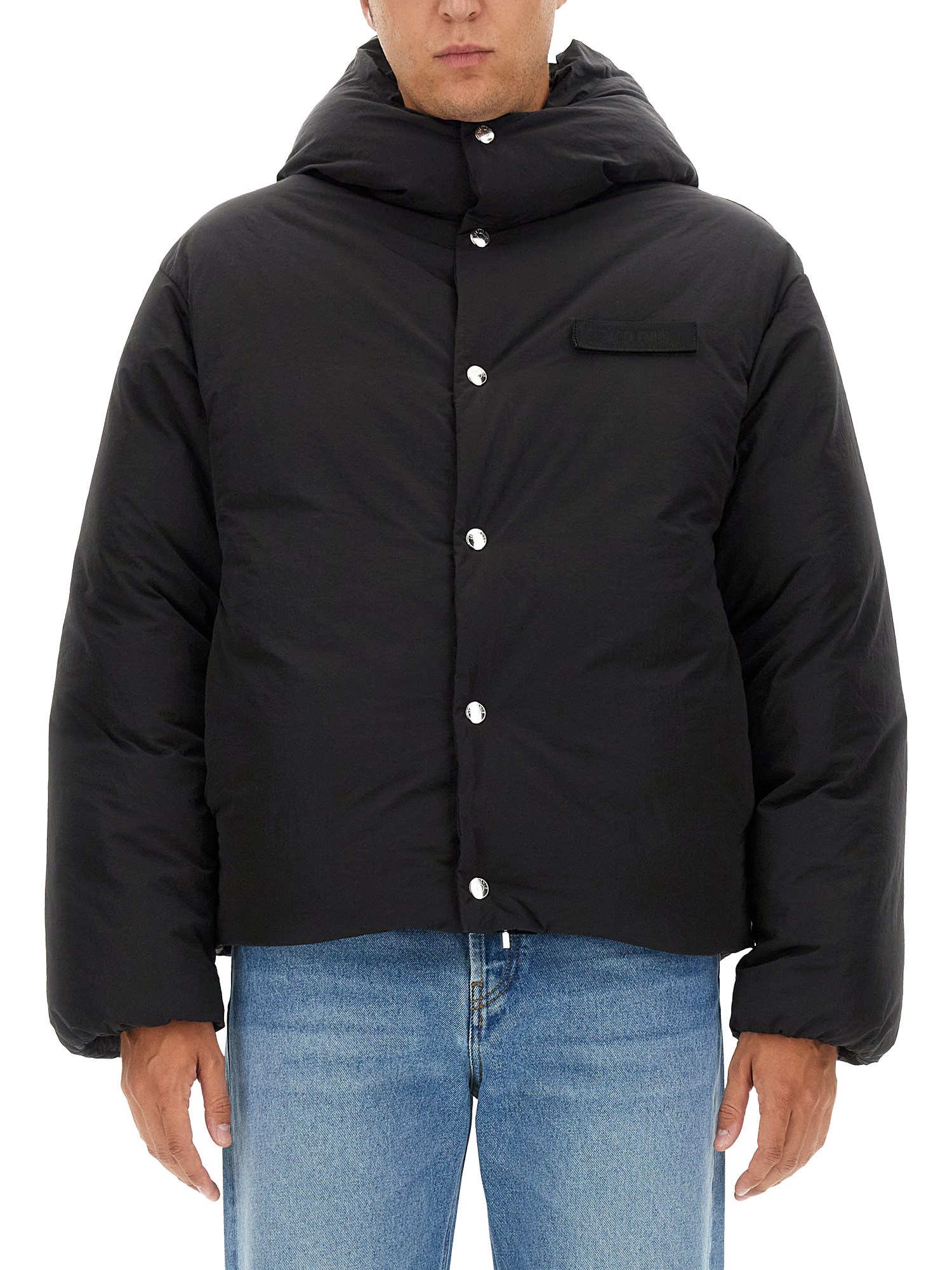 Shop Jacquemus Down Jacket "la Doudoune" In Black