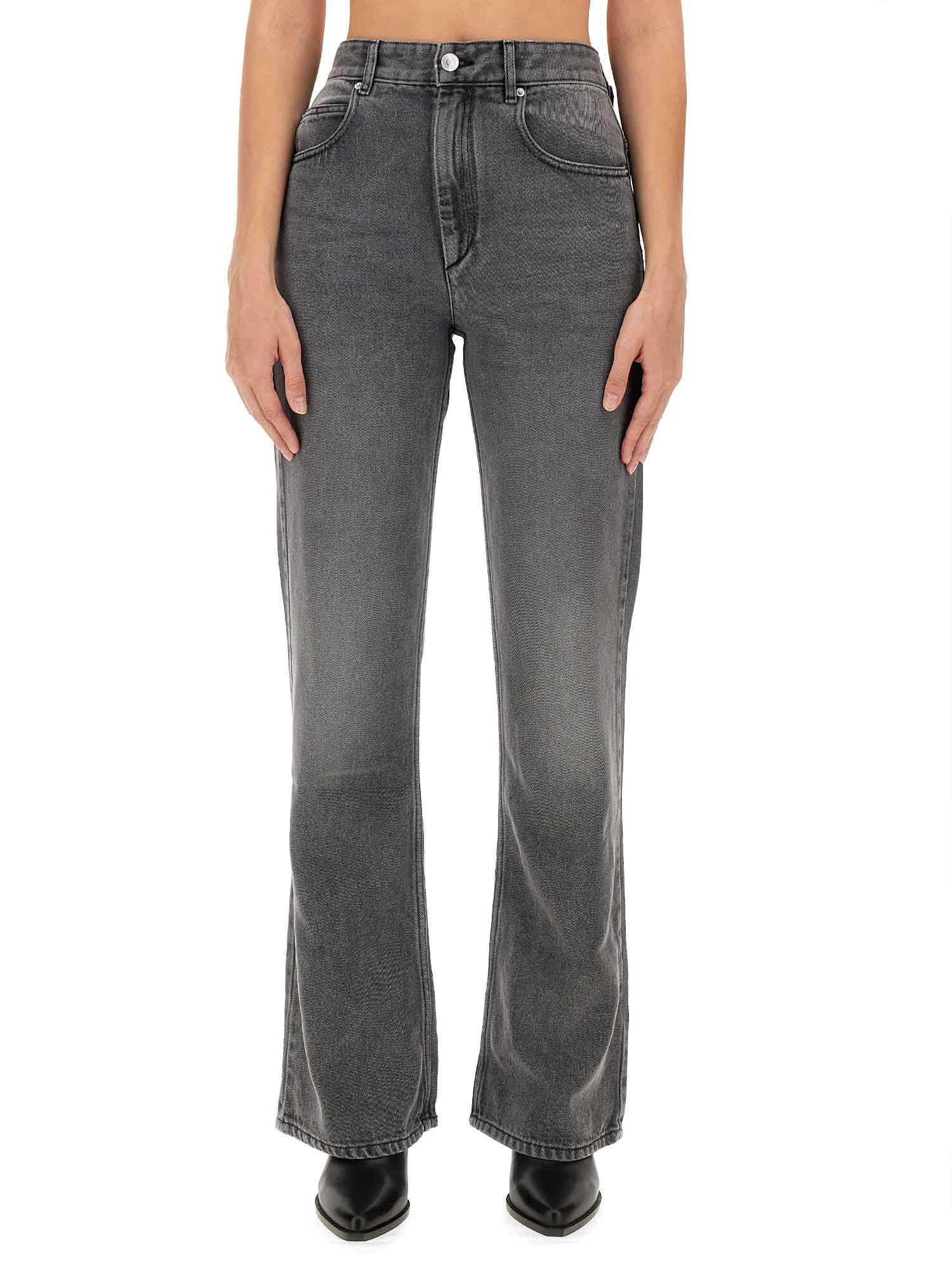 Isabel Marant "belvira" Jeans In Grey