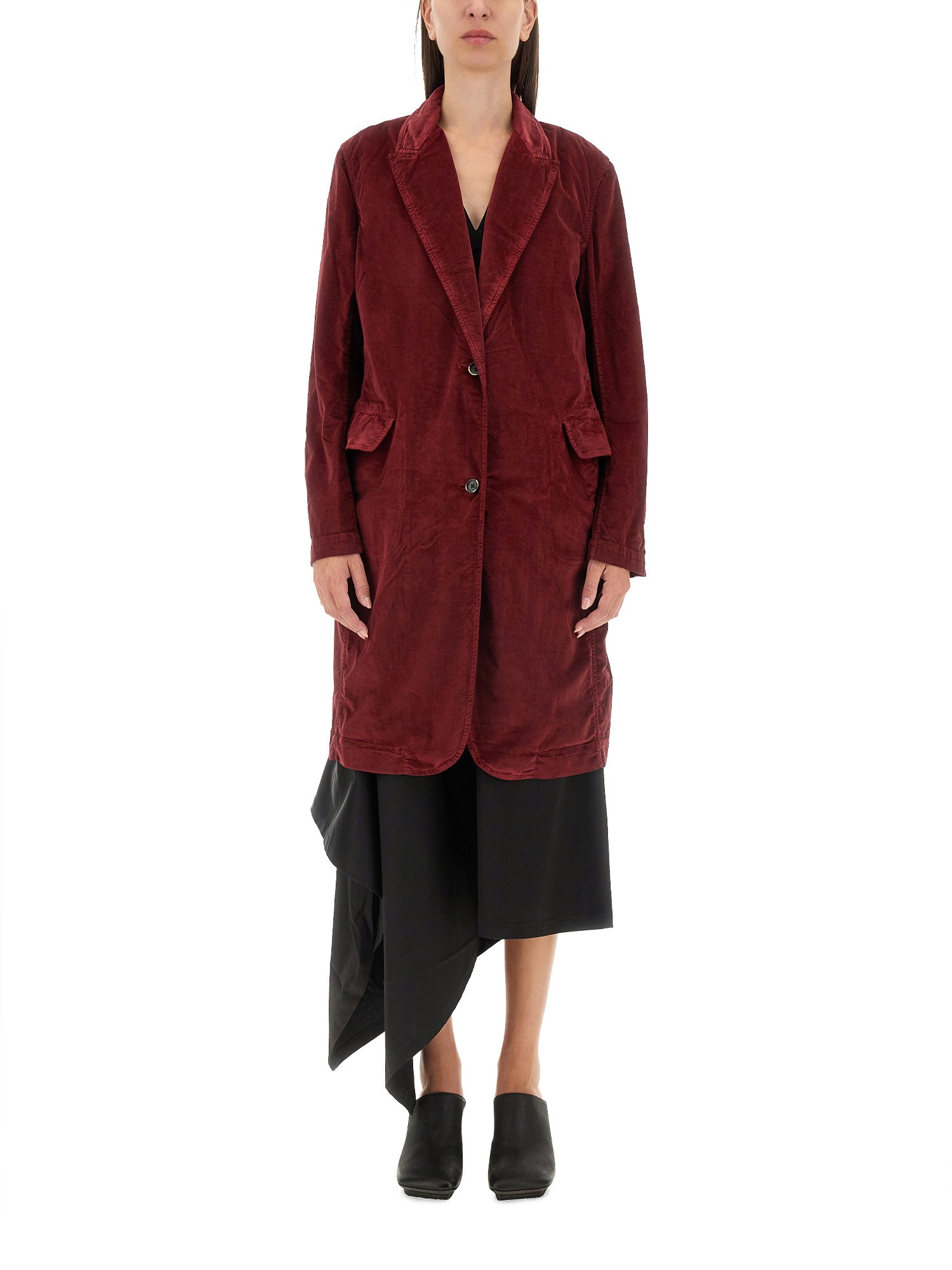 Shop Uma Wang "katia" Jacket In Bordeaux