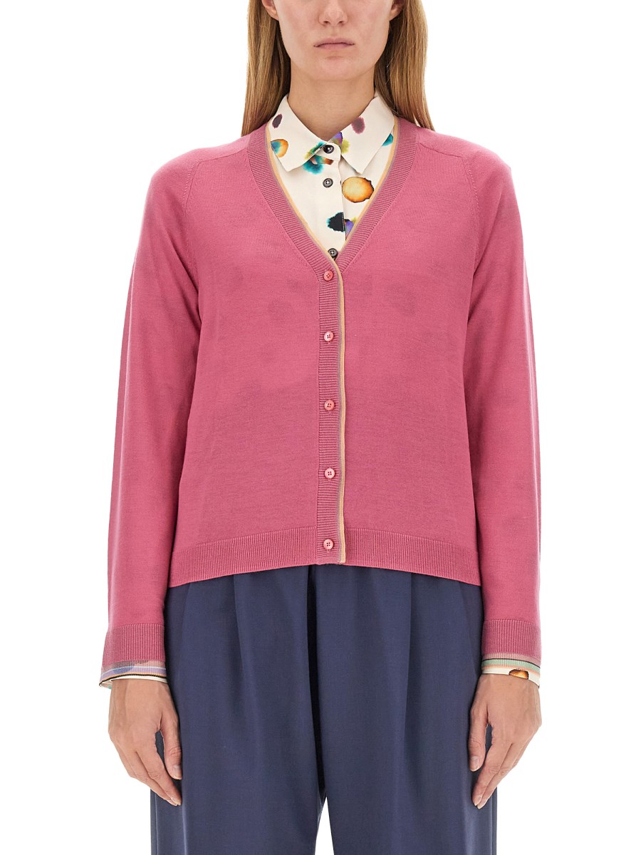 PS BY PAUL SMITH MAGLIA CON SCOLLO A V IN LANA