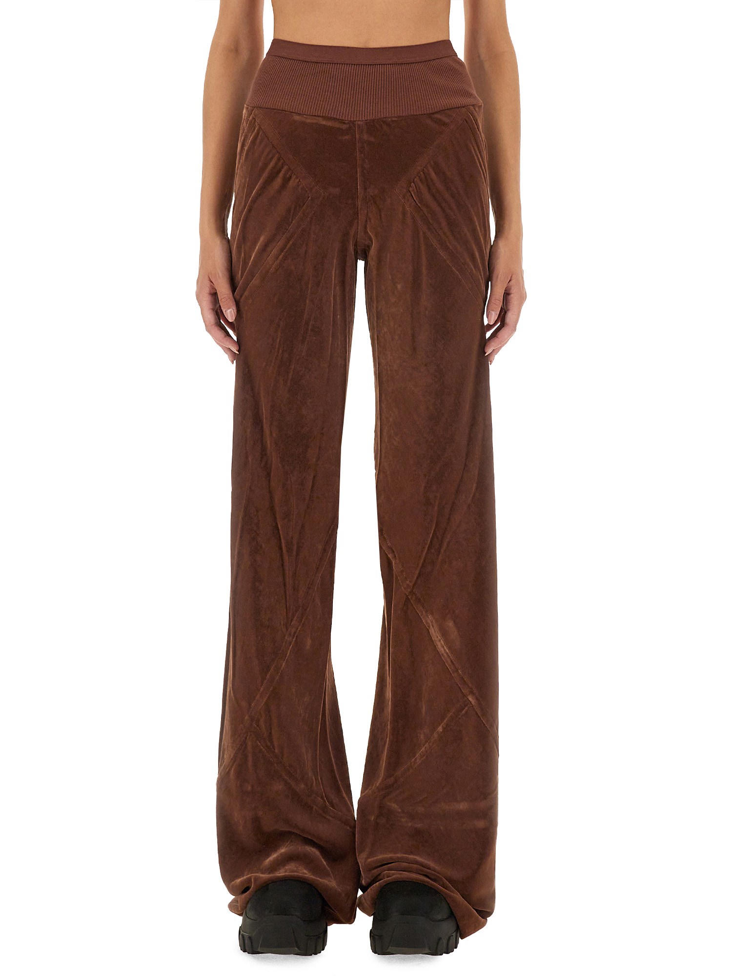 Shop Rick Owens Pants "bias" In Brown