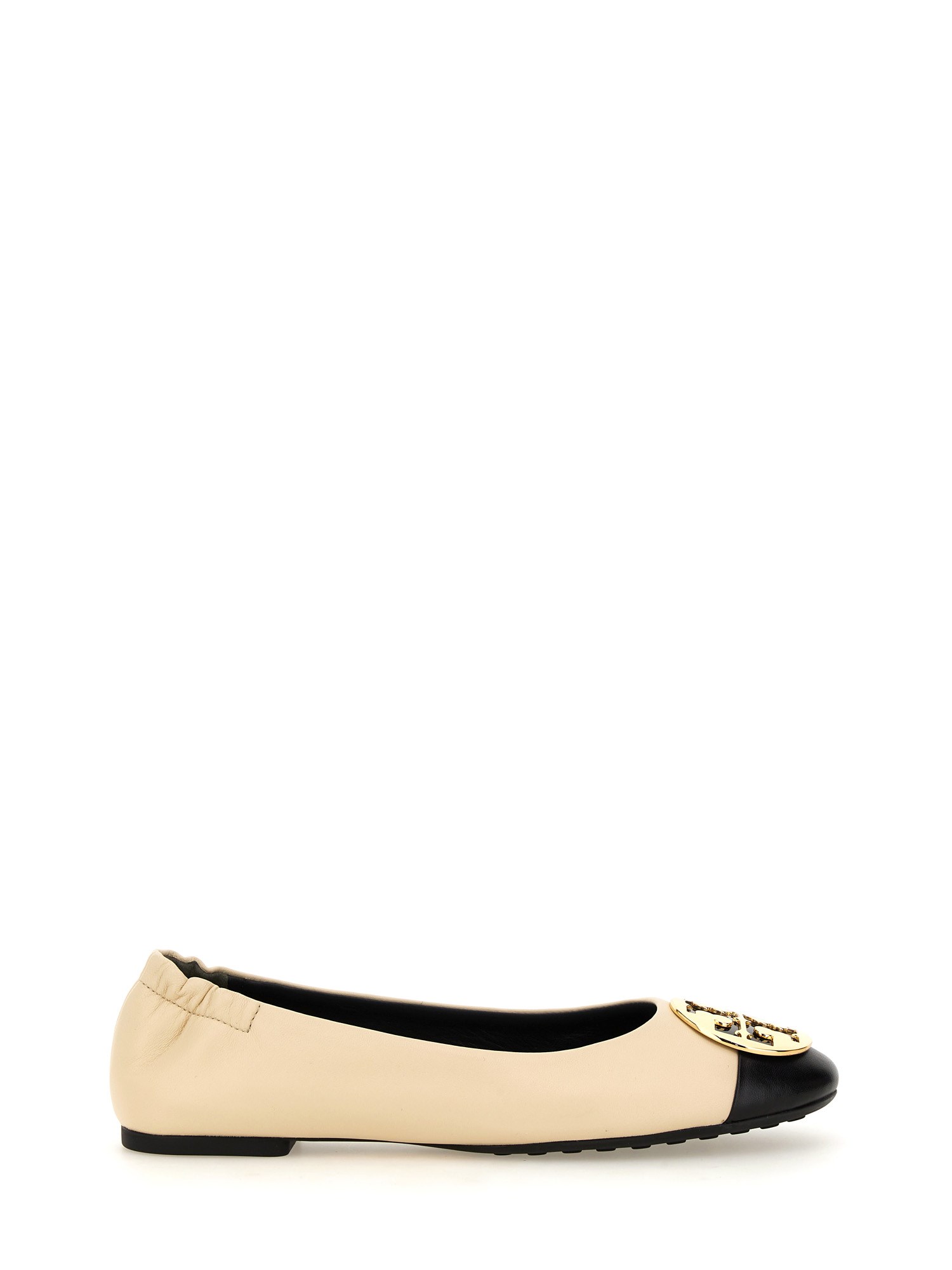 tory burch ballerina "claire" cap-toe