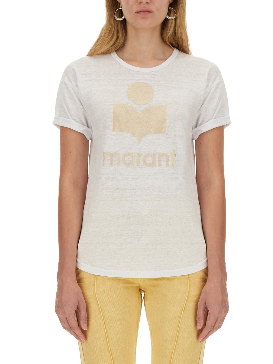 MARANT ÉTOILE T-SHIRT KOLDI IN LINO