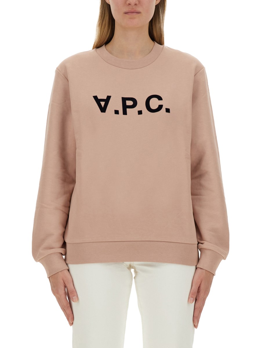 A.P.C. FELPA CON LOGO