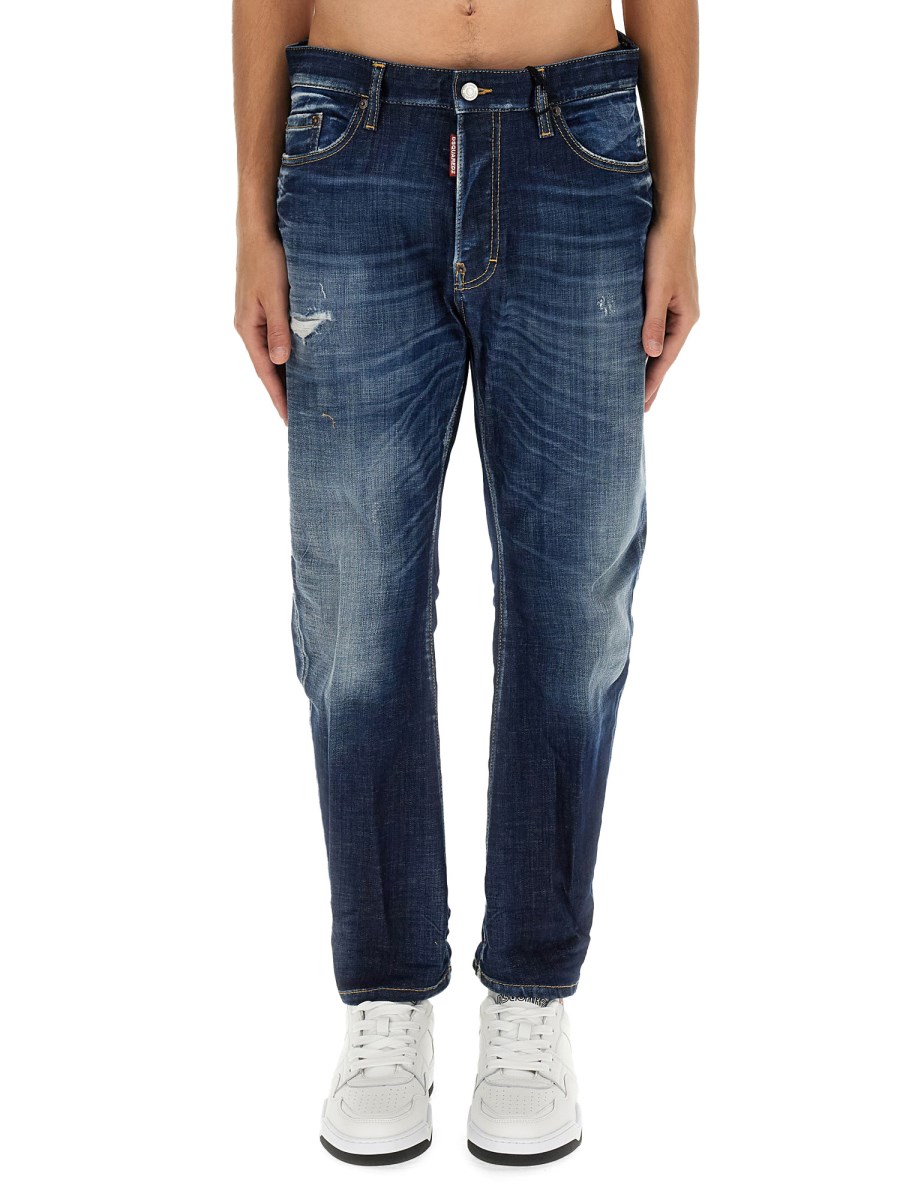 DSQUARED JEANS BRO IN DENIM DI COTONE