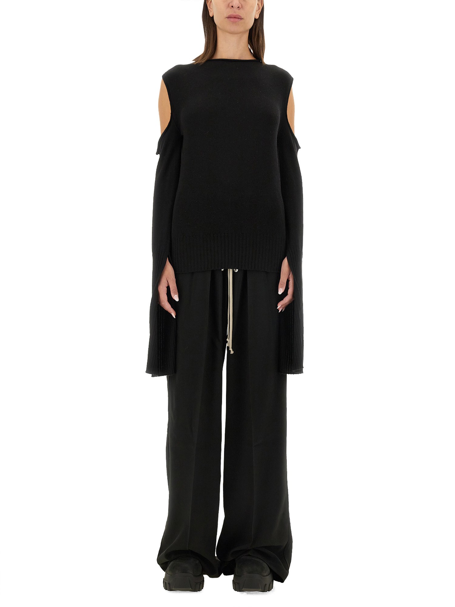 Rick Owens Wool Jersey. In Black