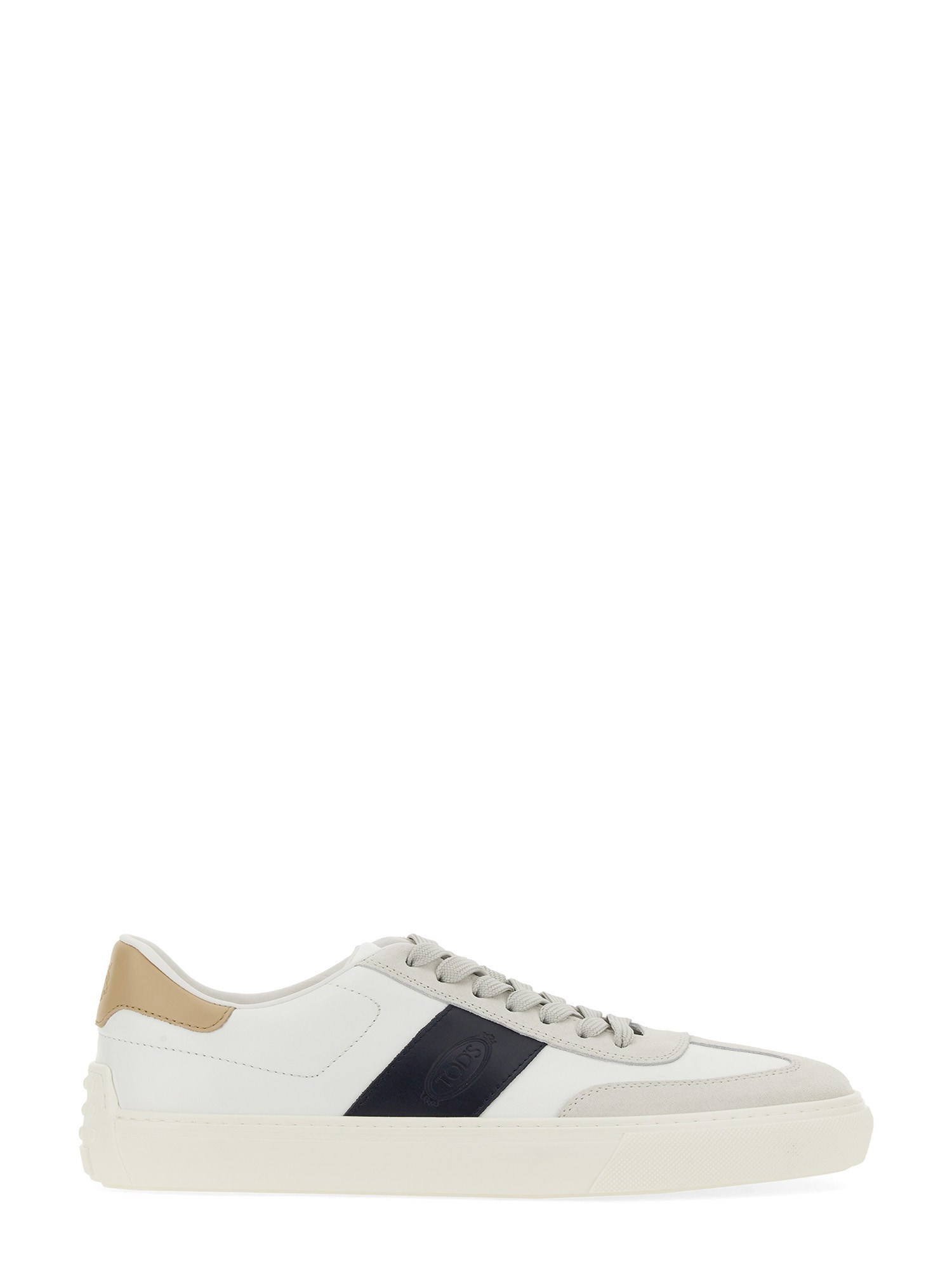 Shop Tod's Leather Sneaker In Multicolour