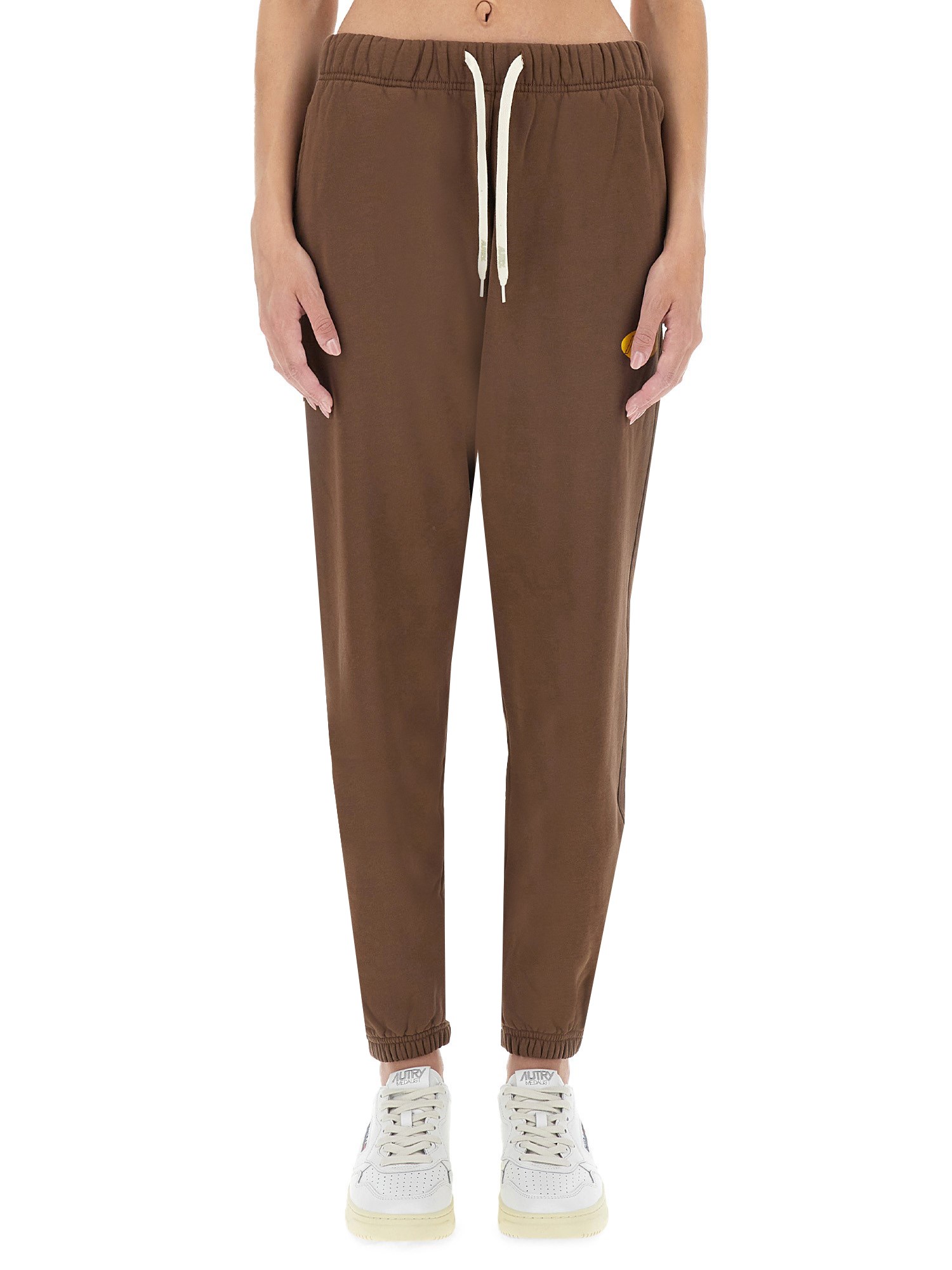 Shop Autry Jogging Pants In Brown