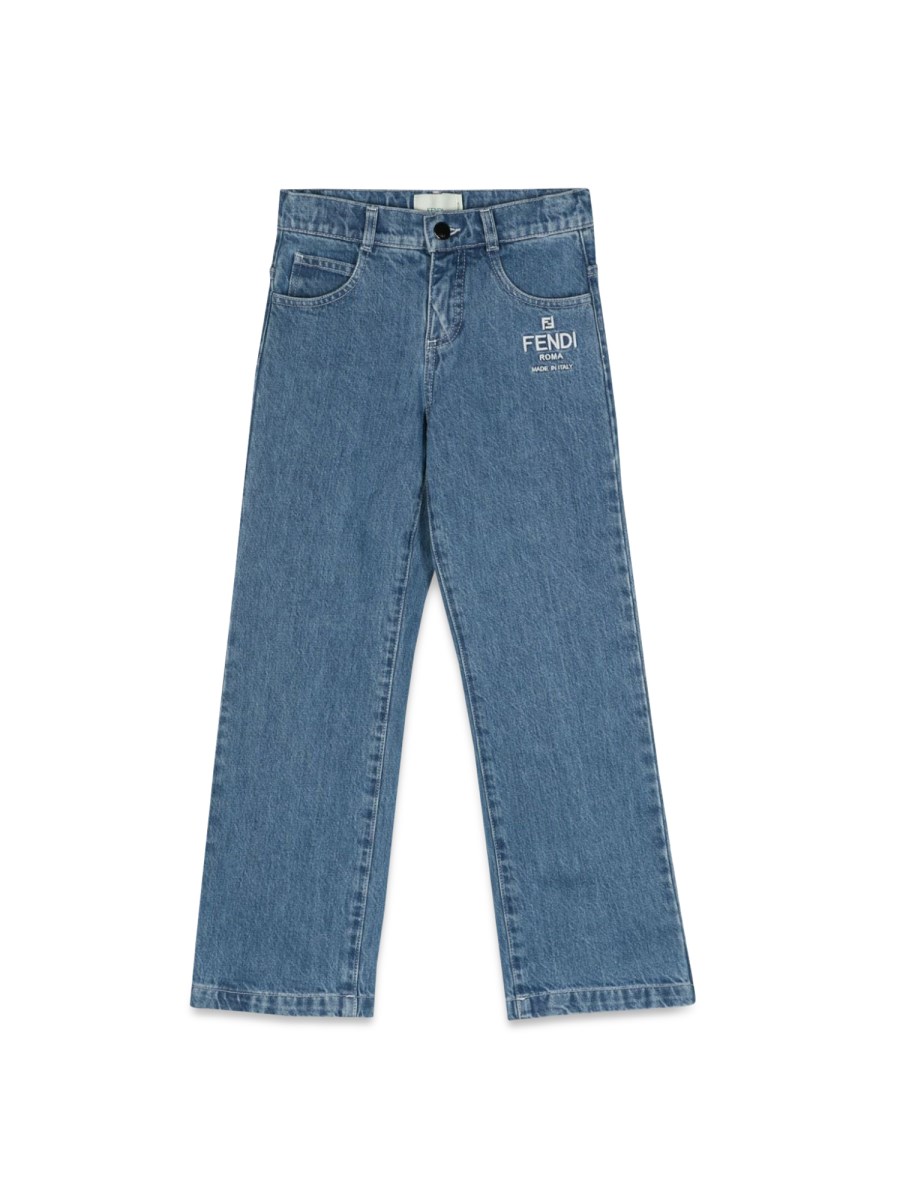 pantalone washed denim