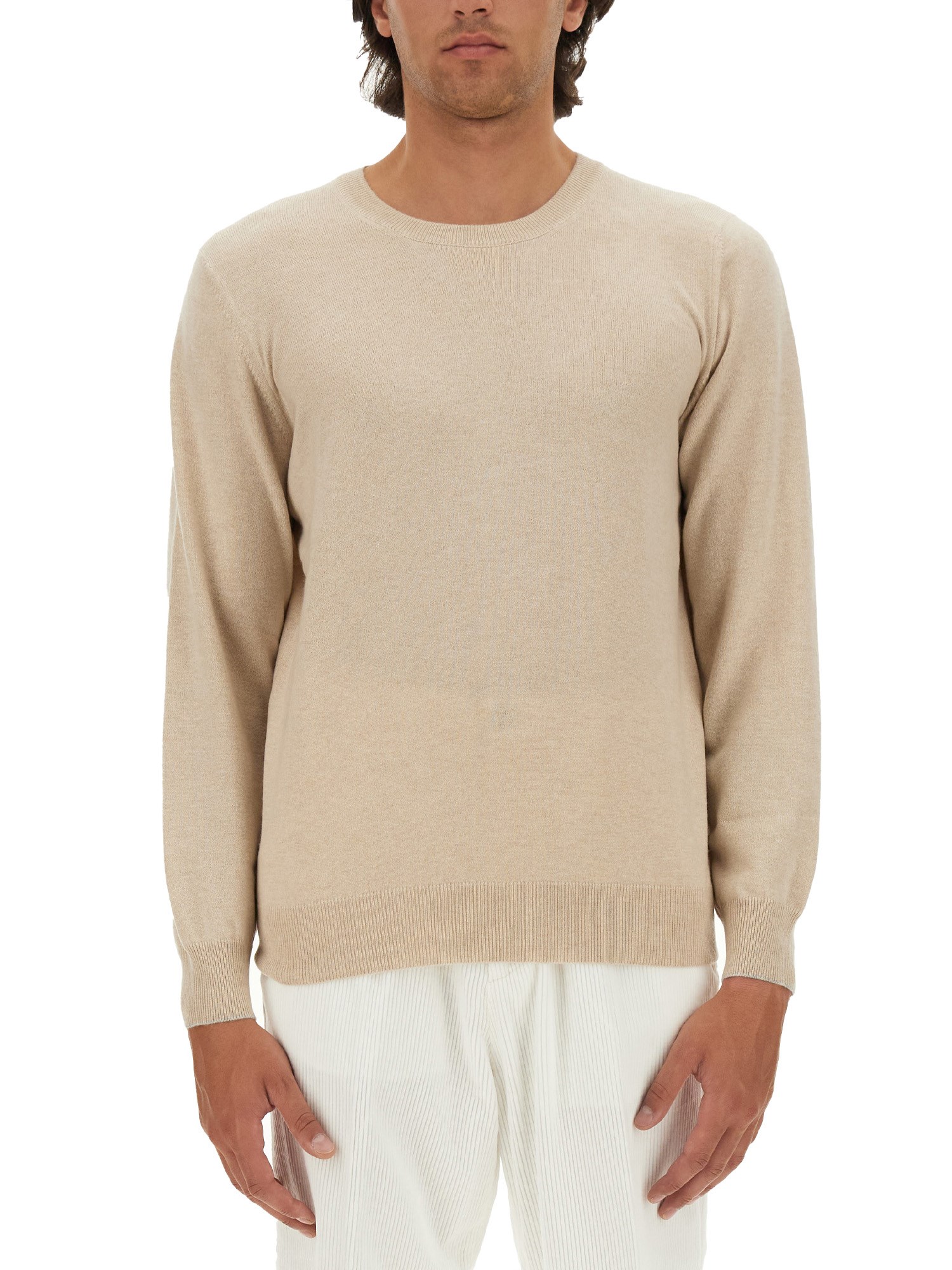 Shop Brunello Cucinelli Cashmere Sweater In Beige