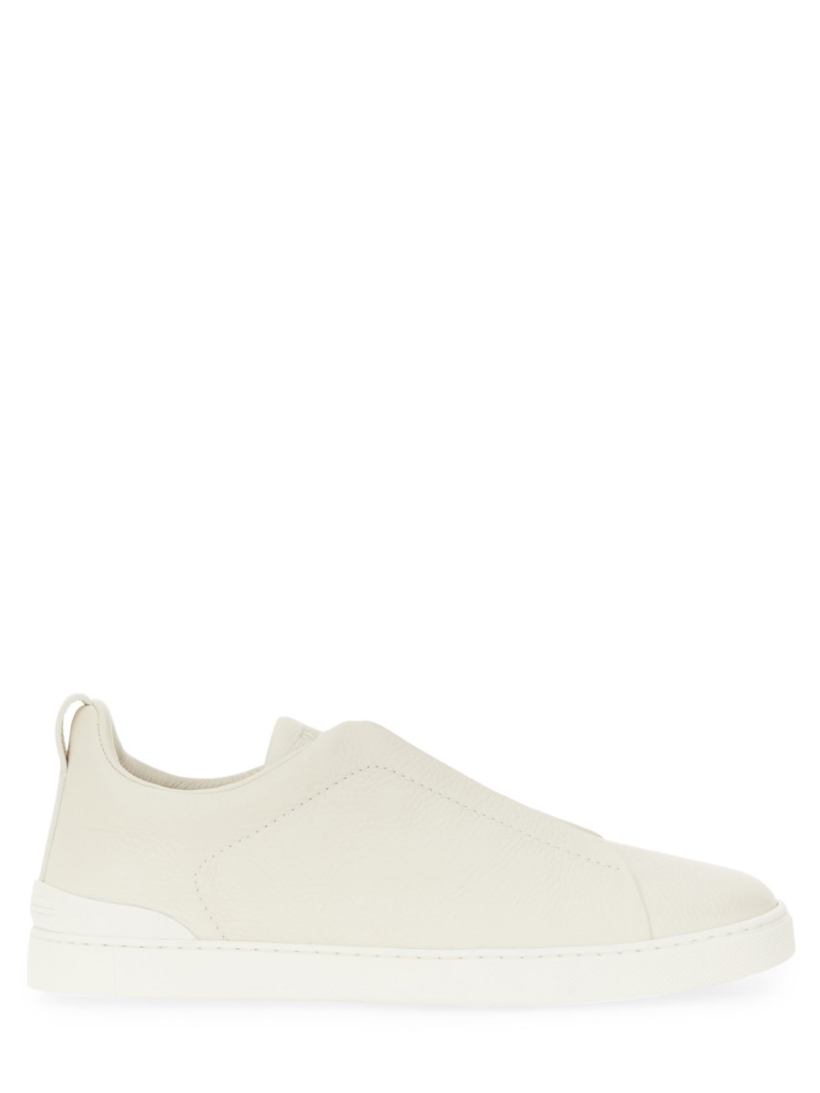 ZEGNA SNEAKER "TRIPLE STITCH" IN PELLE