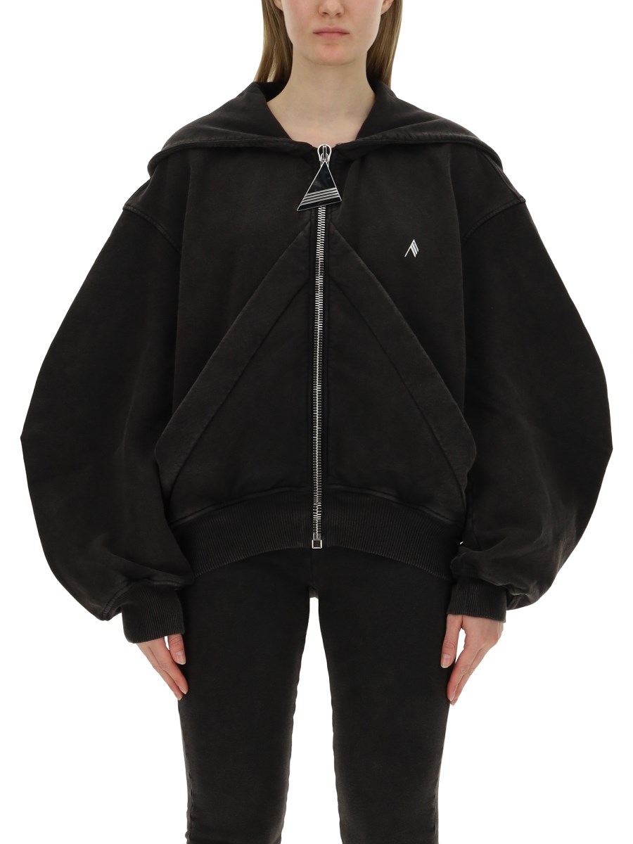 THE ATTICO ZIP SWEATSHIRT