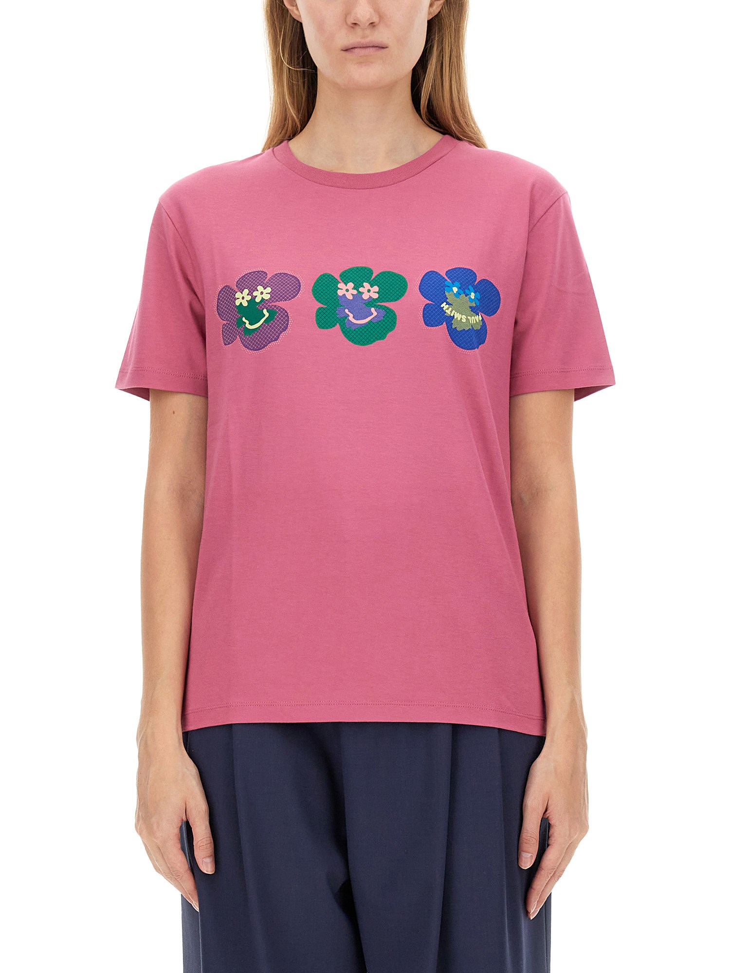 PS BY PAUL SMITH TRIO FLOWER T-SHIRT 