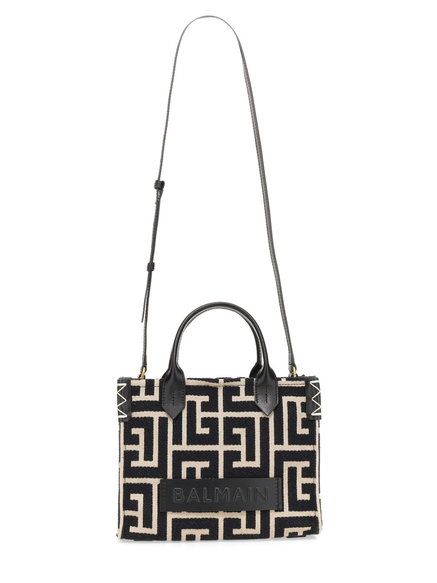 BALMAIN BORSA SHOPPER "B-ARMY" IN JAQUARD CON MONOGRMA