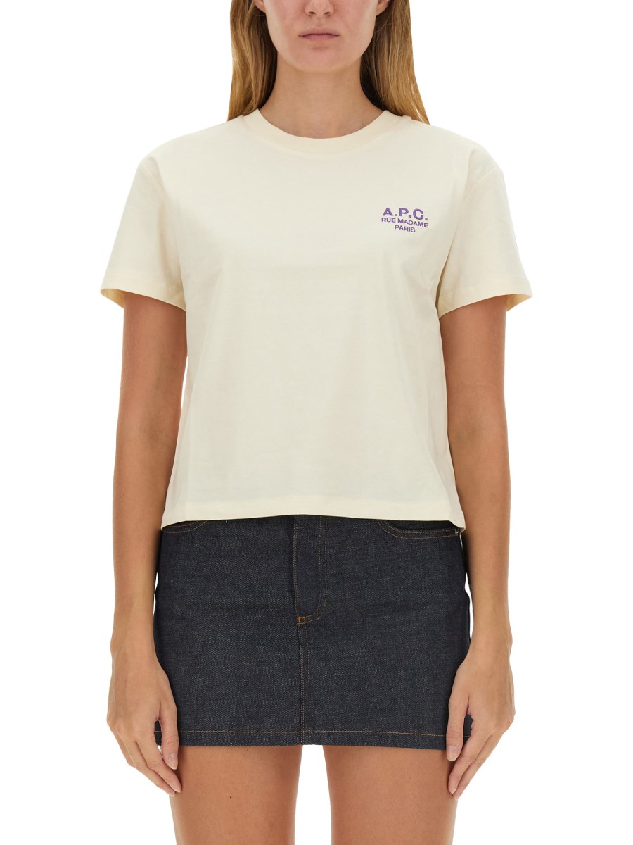 A.P.C. T-SHIRT CON LOGO