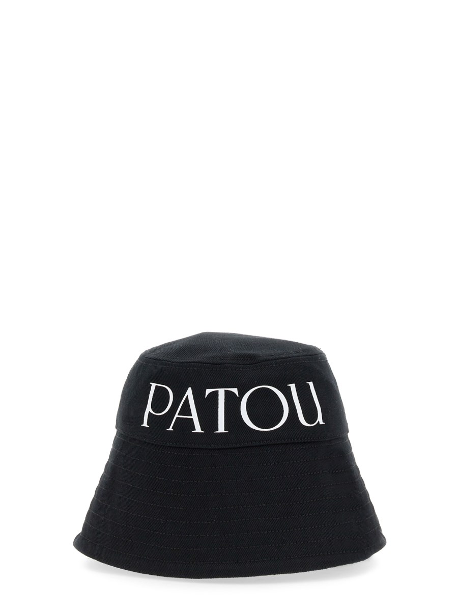 PATOU CAPPELLO BUCKET IN COTONE BIOLOGICO CON STAMPA LOGO