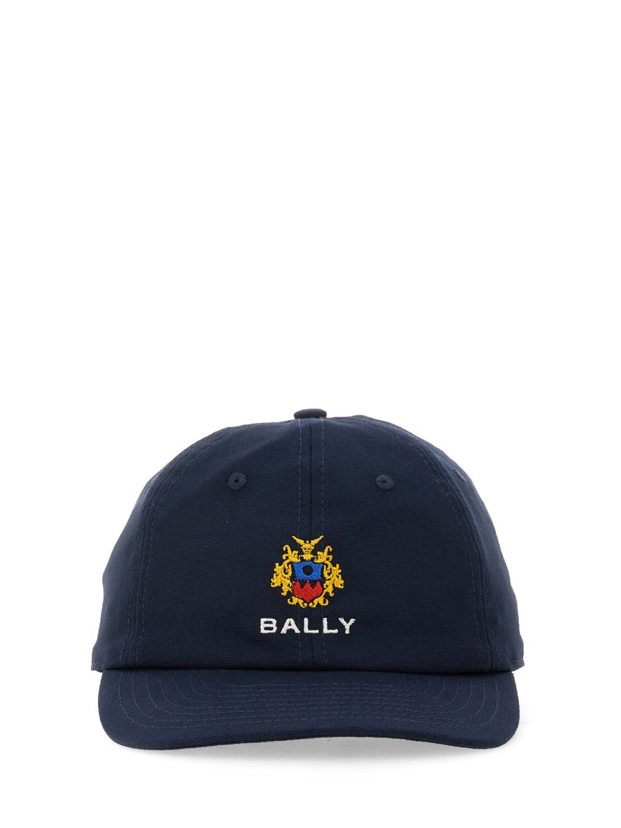 BALLY CAPPELLO IN COTONE CON LOGO BALLY CREST