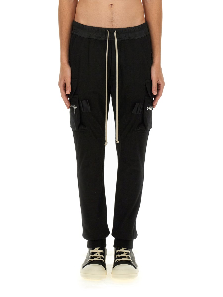 RICK OWENS PANTALONE CARGO IN COTONE