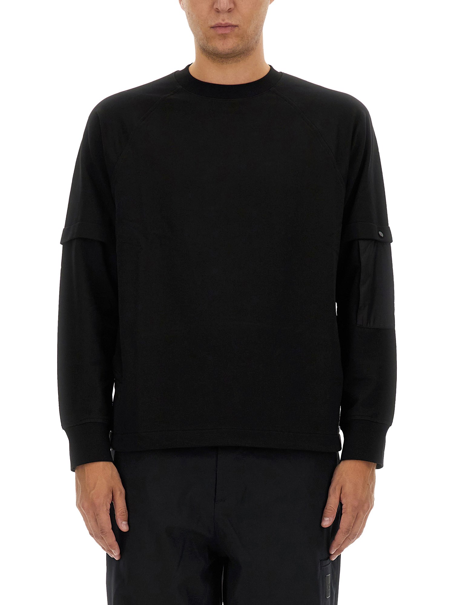 Shop C.p. Company C. P. Company Sweatshirt With Pocket In Black