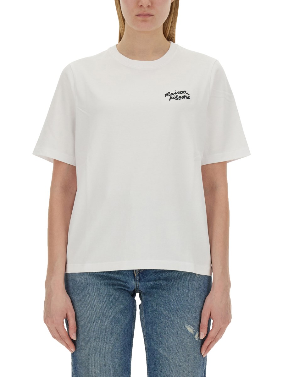 MAISON KITSUNÉ T-SHIRT CON LOGO