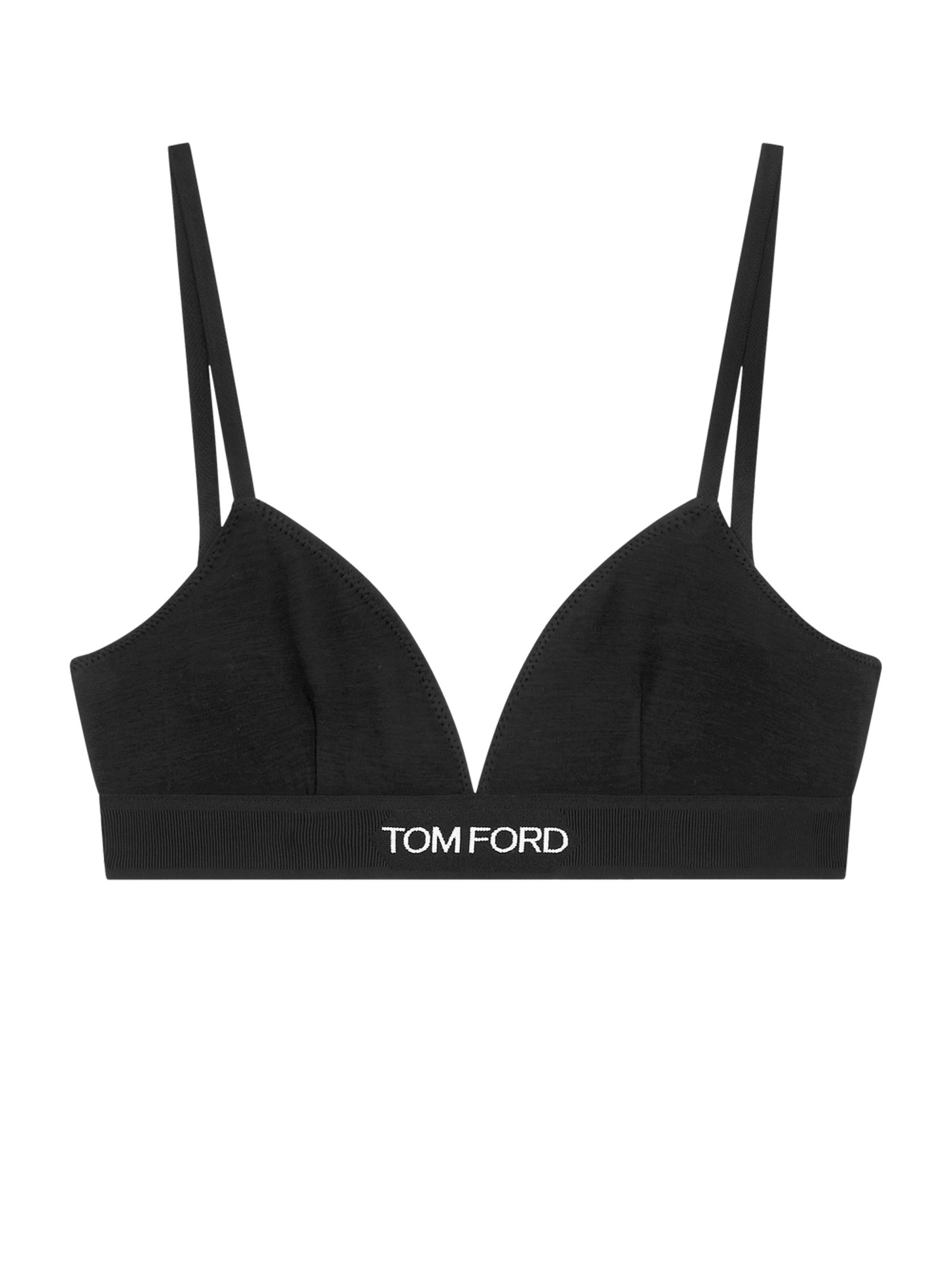 Tom Ford Top With Logoed Band In Black