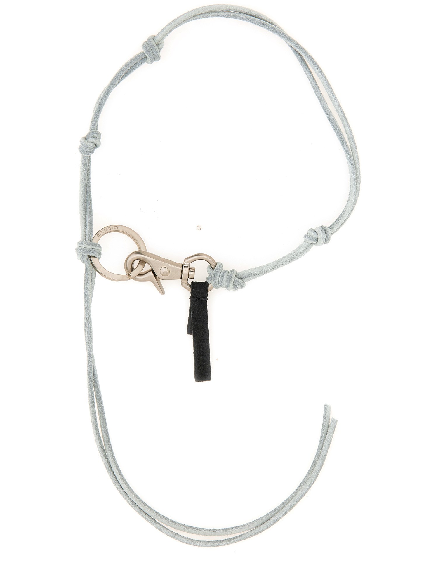 Our Legacy Leather Keychain In Azure