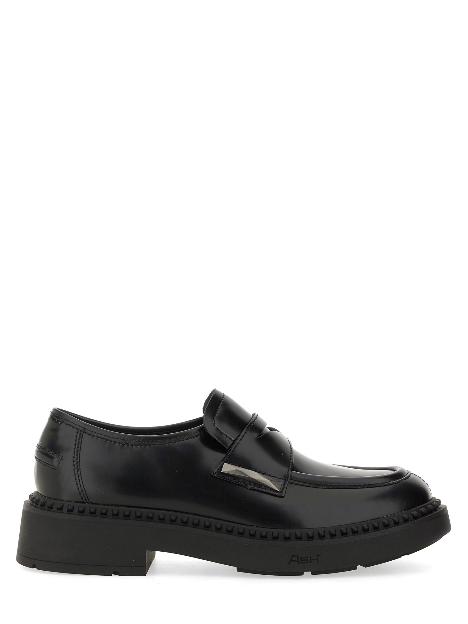 Ash Medusa Lug Sole Loafer In Black