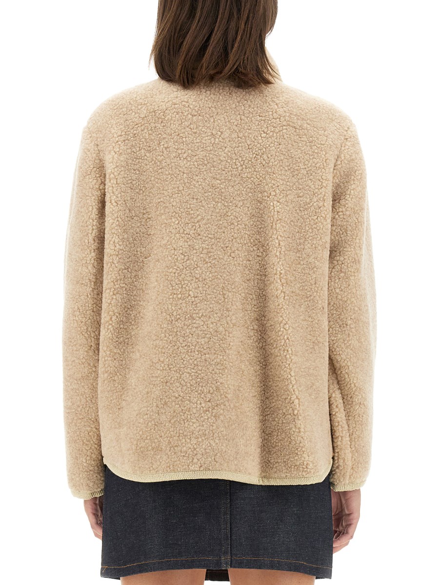 A.P.C｜JACKETS ( ESTHER JACKET (WOARG F02973 BAB)) Esther jacket | Lightweight faux sheepskin wool | A.P.C.