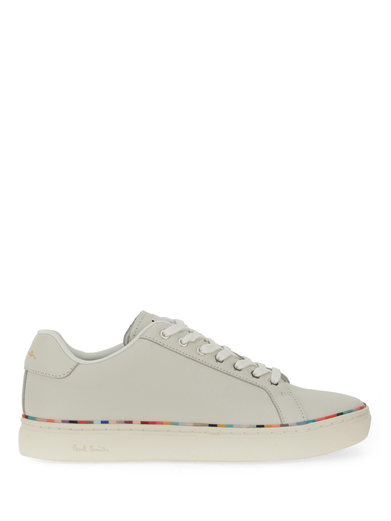 Shop Paul Smith Leather Sneaker In White