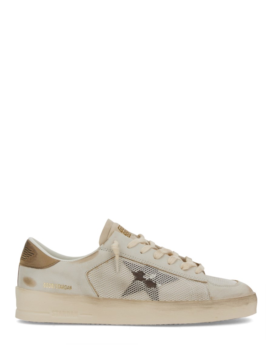 GOLDEN GOOSE SNEAKER STARDAN IN RETE E PELLE NABUK