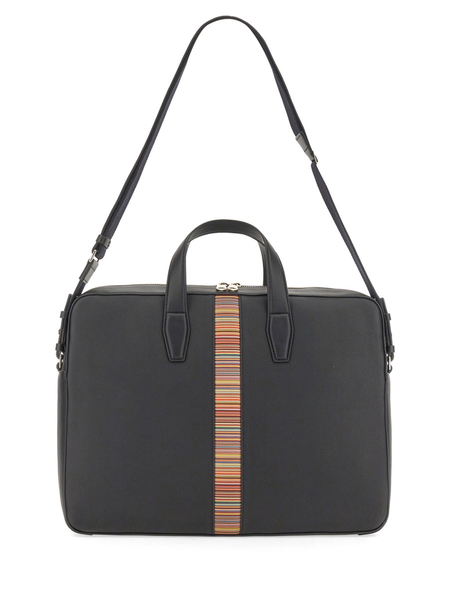 PAUL SMITH BORSA "SIGNATURE STRIPE" CON TRACOLLA