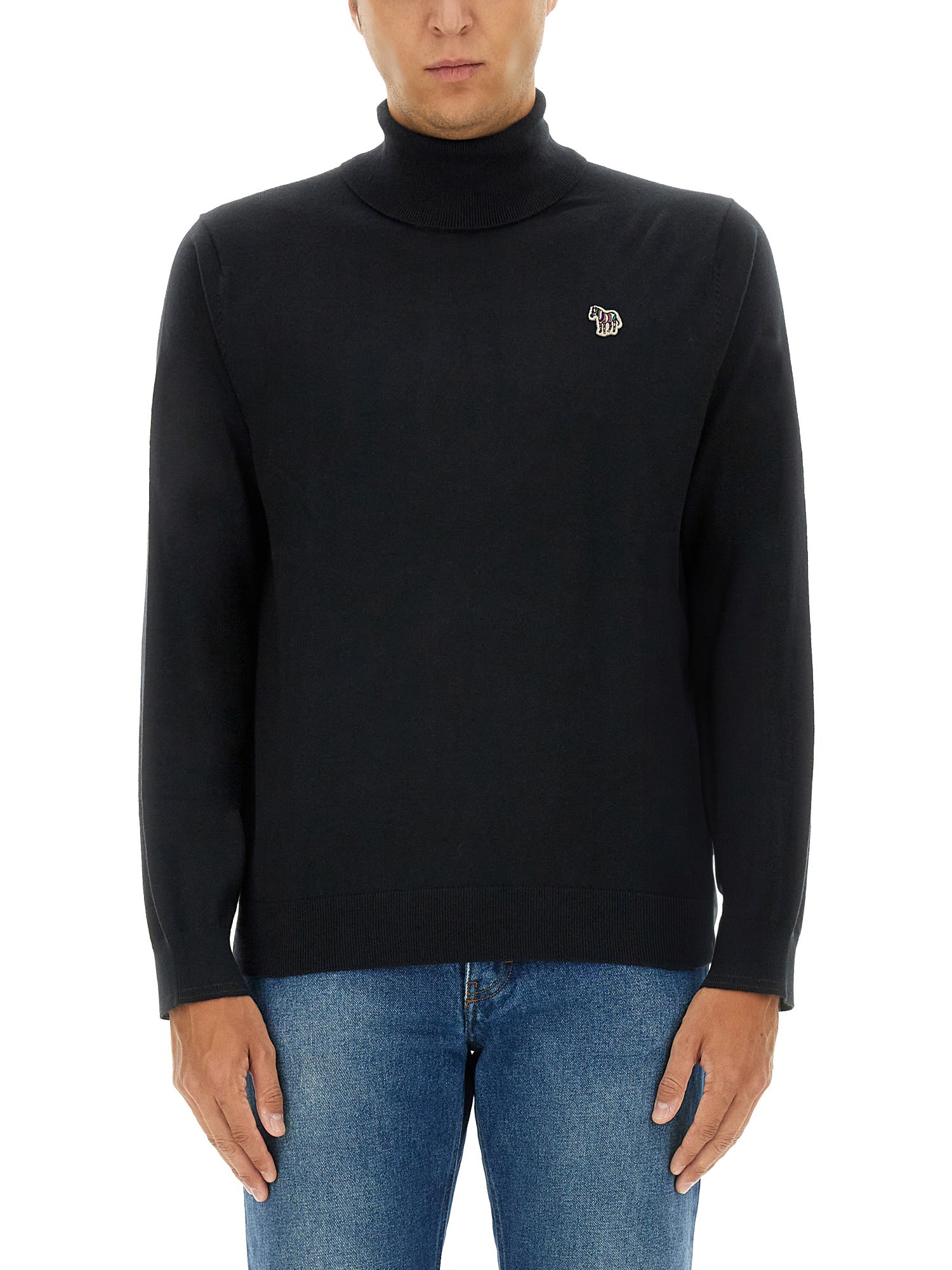 Ps By Paul Smith "zebra" T-shirt In Black
