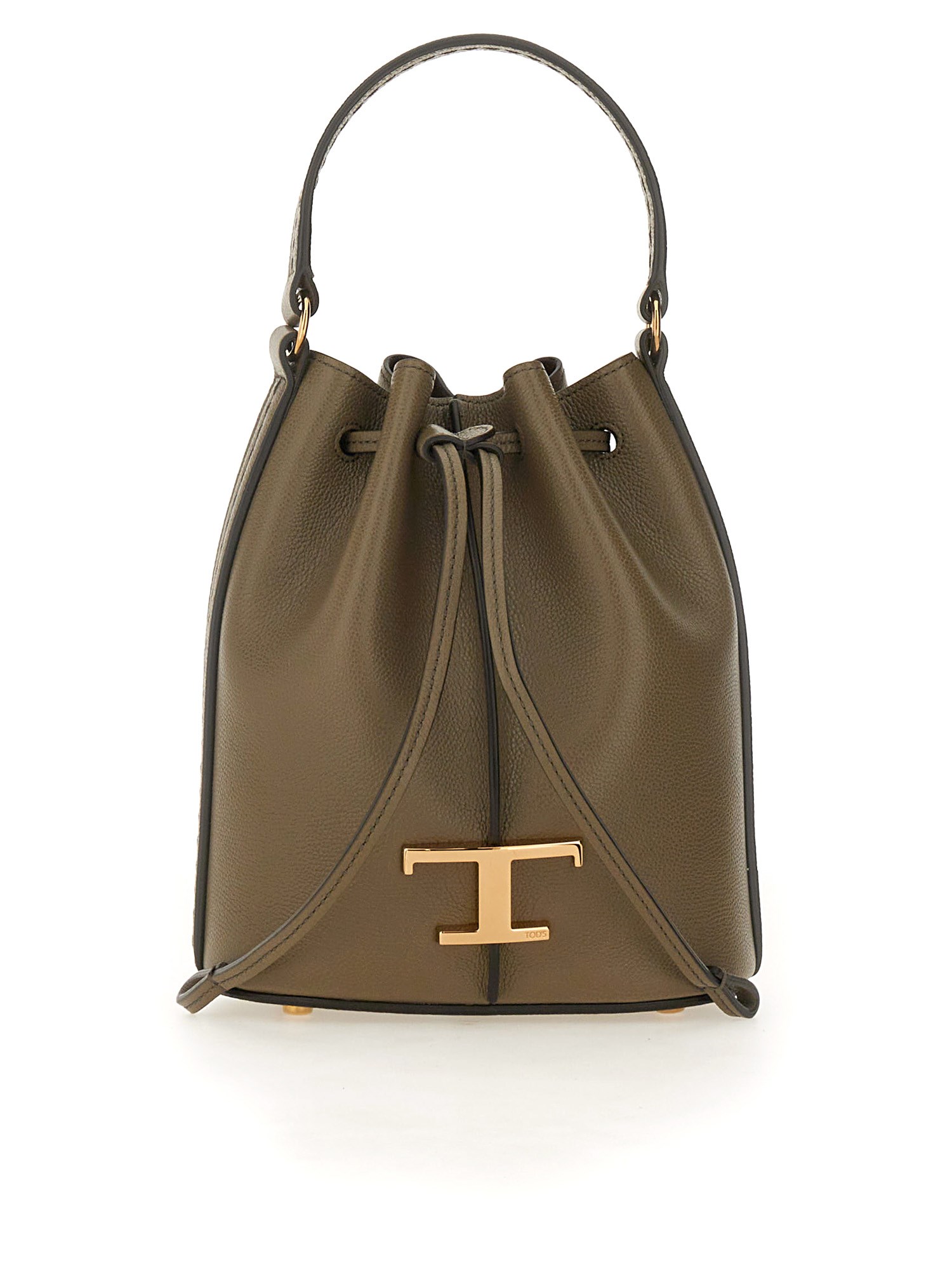 Shop Tod's Micro "timeless" Bucket Bag In Green