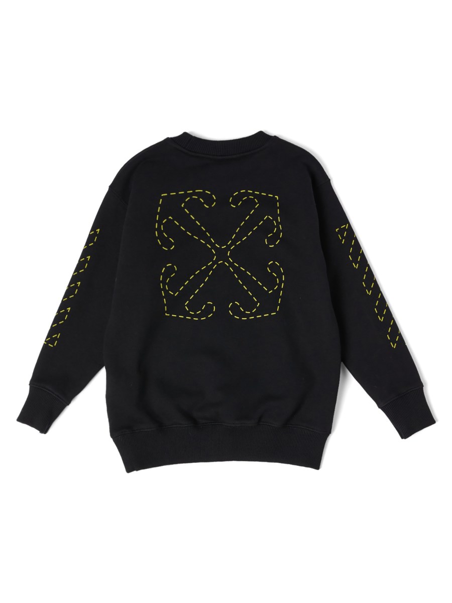 arrow stitched crewneck