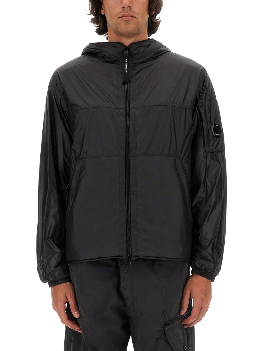 C.P. COMPANY - QUILTED NYLON JACKET WITH LOGO - Eleonora Bonucci
