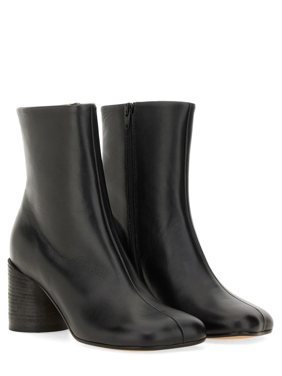 MM6 アンクルショートブーツ Maison Margiela MM6 MAISON MARGIELA - ANATOMICAL LEATHER ANKLE BOOTS