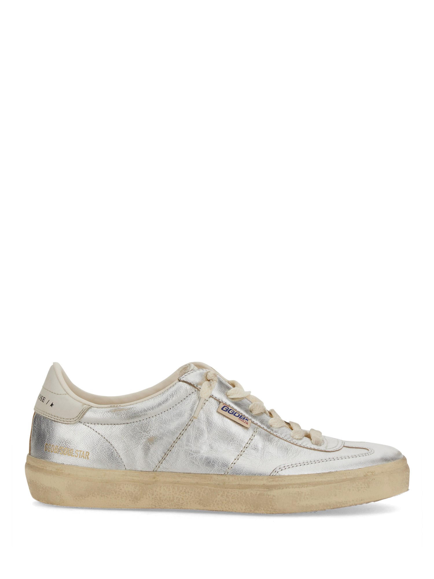 Shop Golden Goose "soul Star" Sneaker In Silver