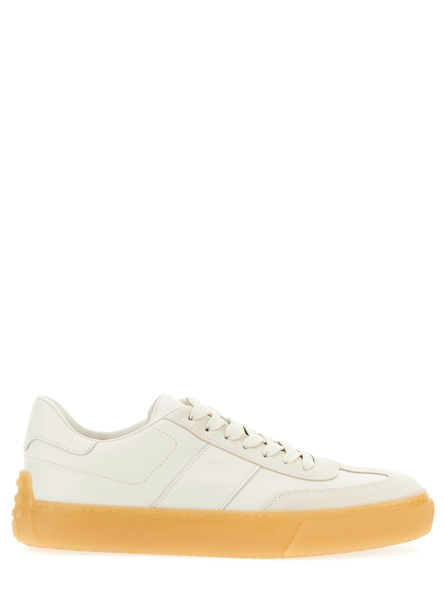 Shop Tod's Leather Sneaker In White