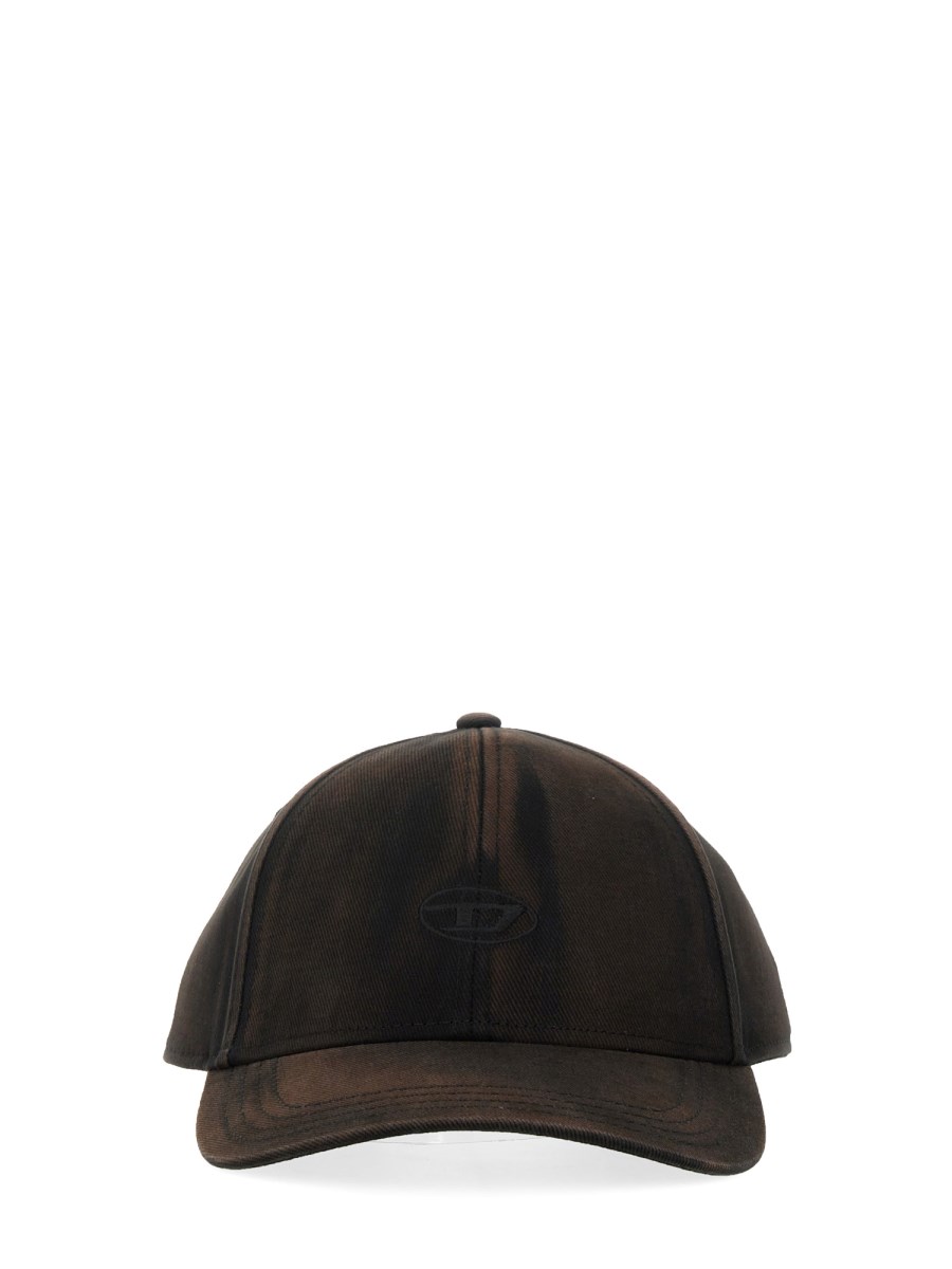 DIESEL CAPPELLO DA BASEBALL IN COTONE CON LOGO