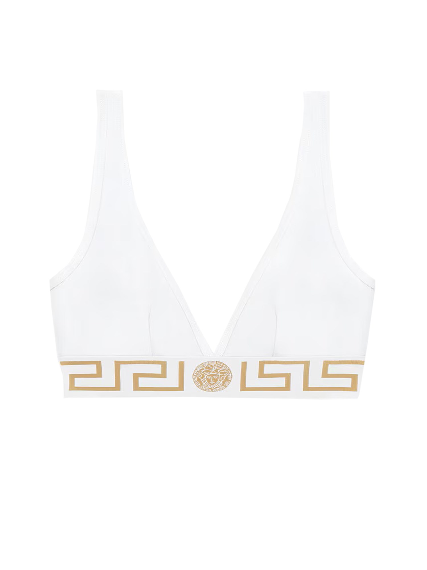 Shop Versace Top With Greek In White