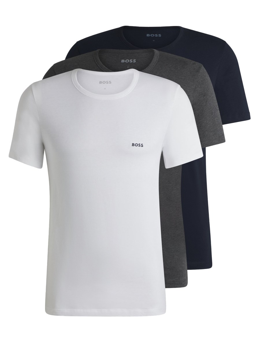 BOSS SET DI TRE T-SHIRT IN JERSEY DI COTONE