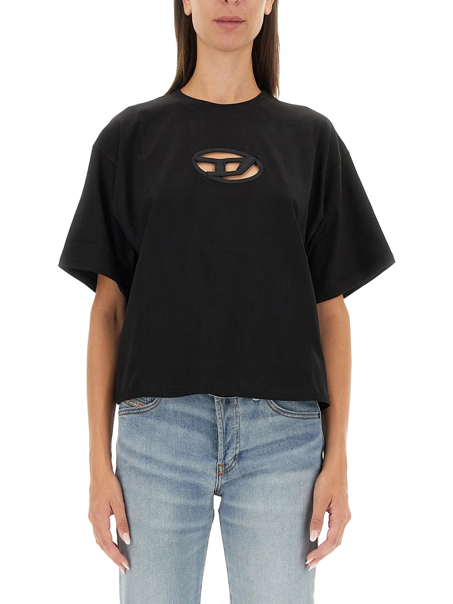 Diesel T-shirt  Woman Color Black In Black
