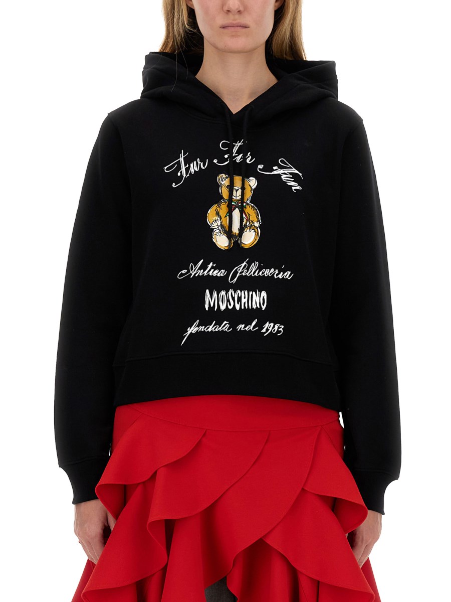 Women's moschino hoodie sale