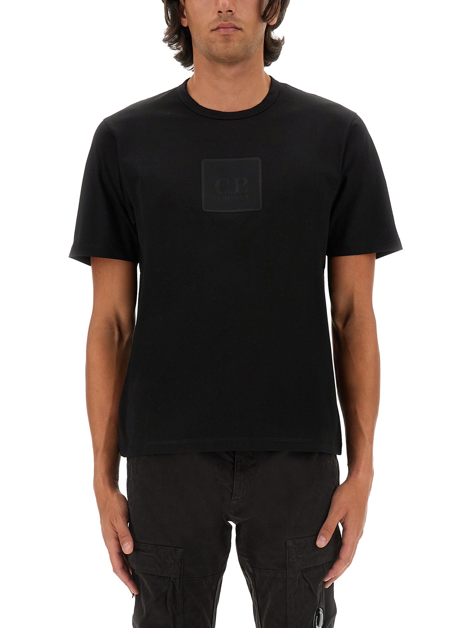 Shop C.p. Company C. P. Company T-shirt With Logo In Black