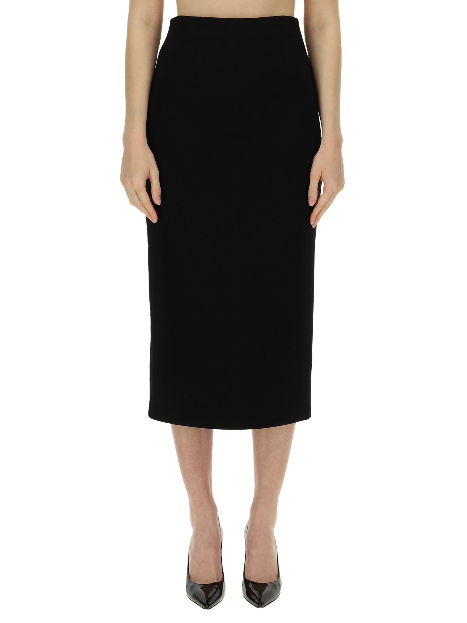 Max Mara "flou Timeless" Skirt In Black