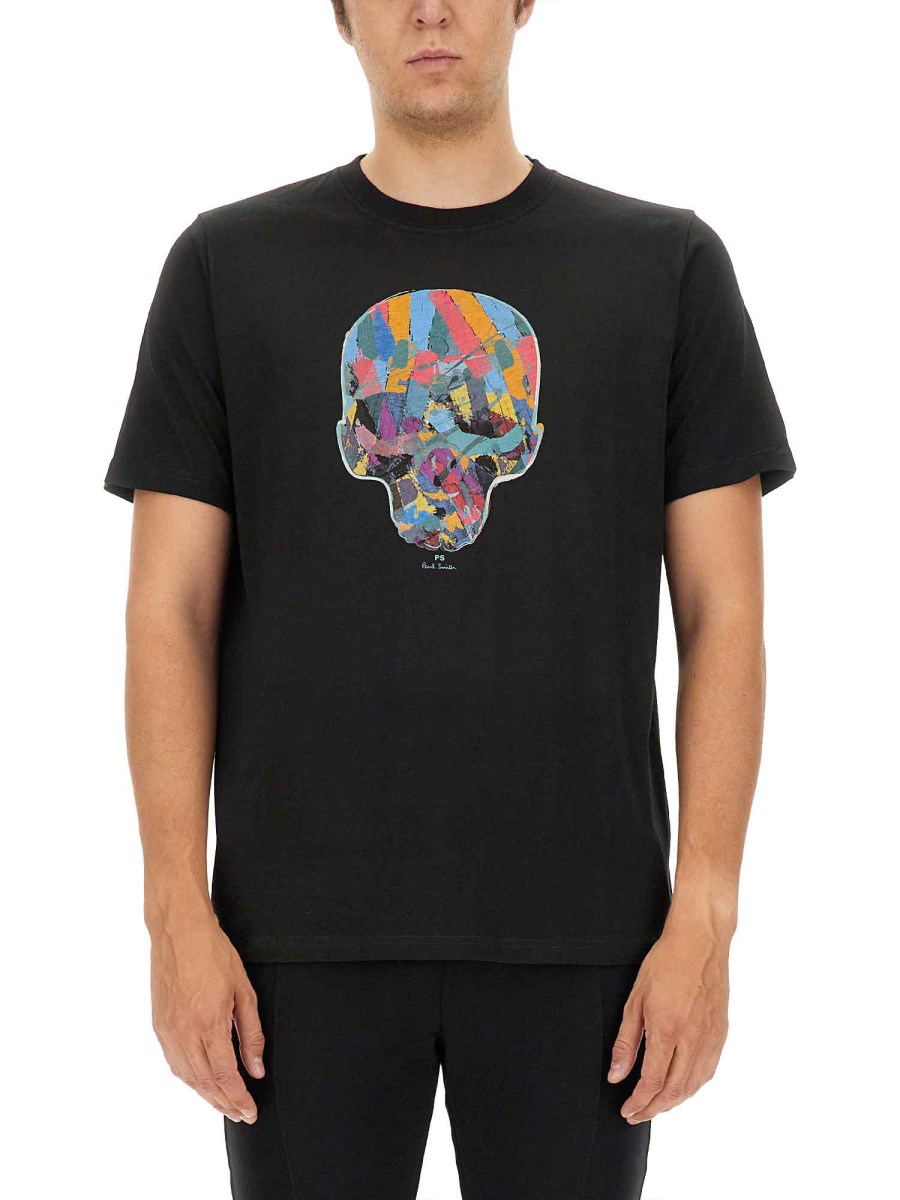 PS BY PAUL SMITH T-SHIRT "SKULL" IN COTONE