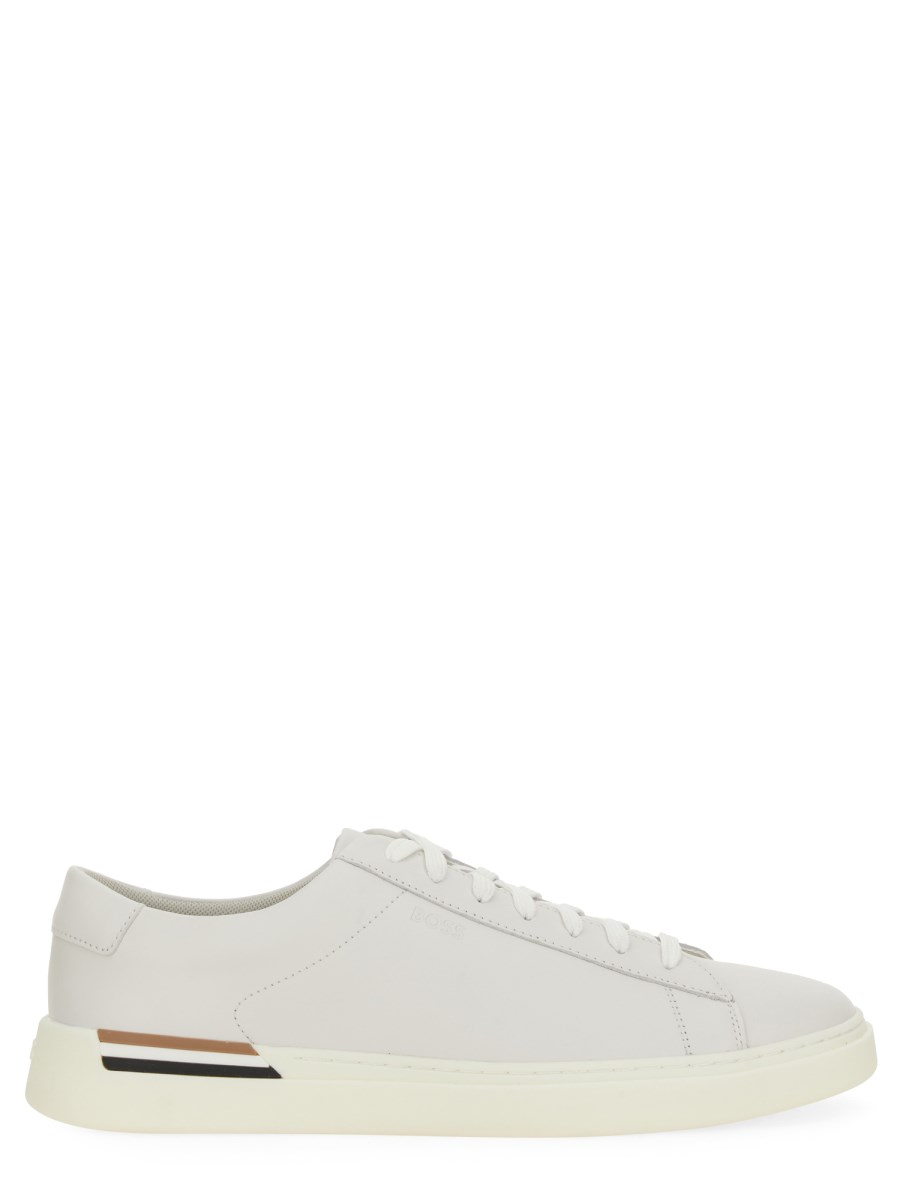 BOSS SNEAKER CLINT IN PELLE CON SUOLA PREFORMATA